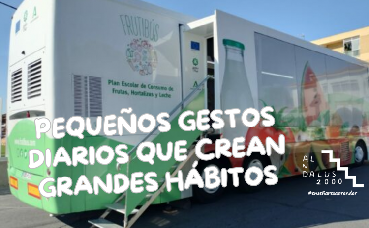 Disfrutamos de la PARÁ del FRUTIBÚS en nuestro cole