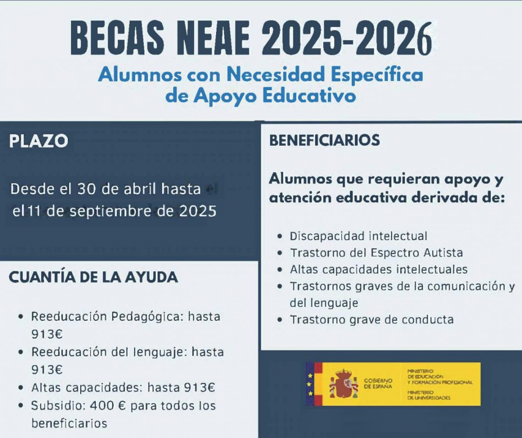 Becas NEAE 25-26